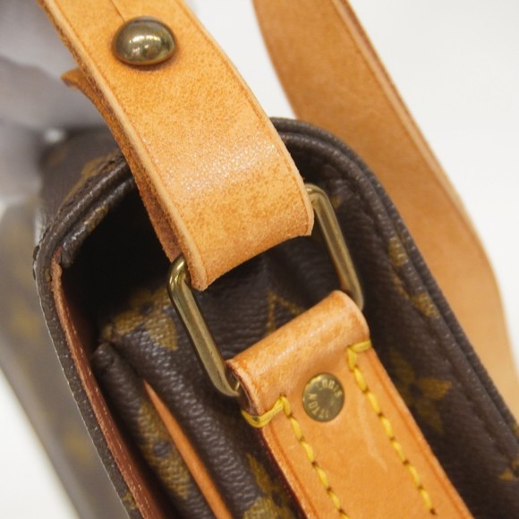 Louis Vuitton Monogram Cartouchiere MM Shoulder Bag M51253 Brown Women's - Picture 13 of 16